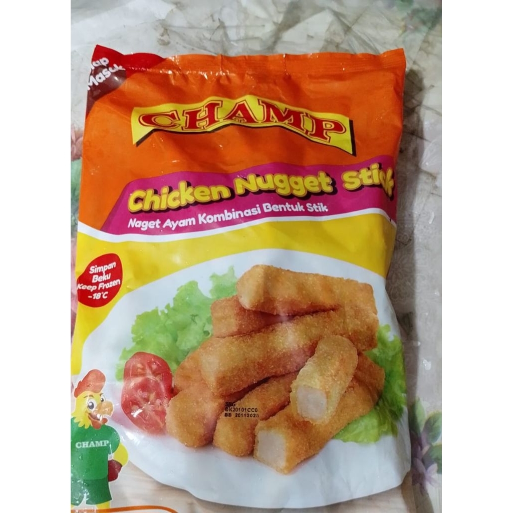 

champ chicken nugget stick 450gr
