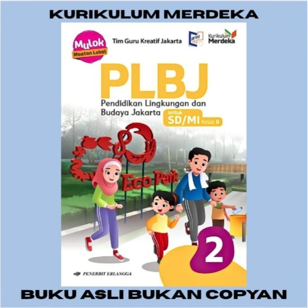 BUKU PLBJ SD/MI KELAS 2 ERLANGGA KURIKULUM MERDEKA KM