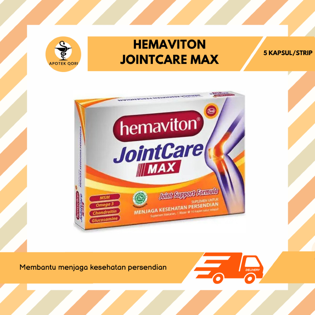 HEMAVITON JOINTCARE MAX STRIP 5 KAPLET / SUPLEMEN KESEHATAN TULANG & PERSENDIAN