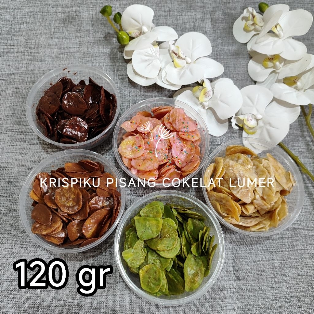 

Keripik Pisang Cokelat Lumer Kripik Pisang Coklat Lumer Krispiku 120gr