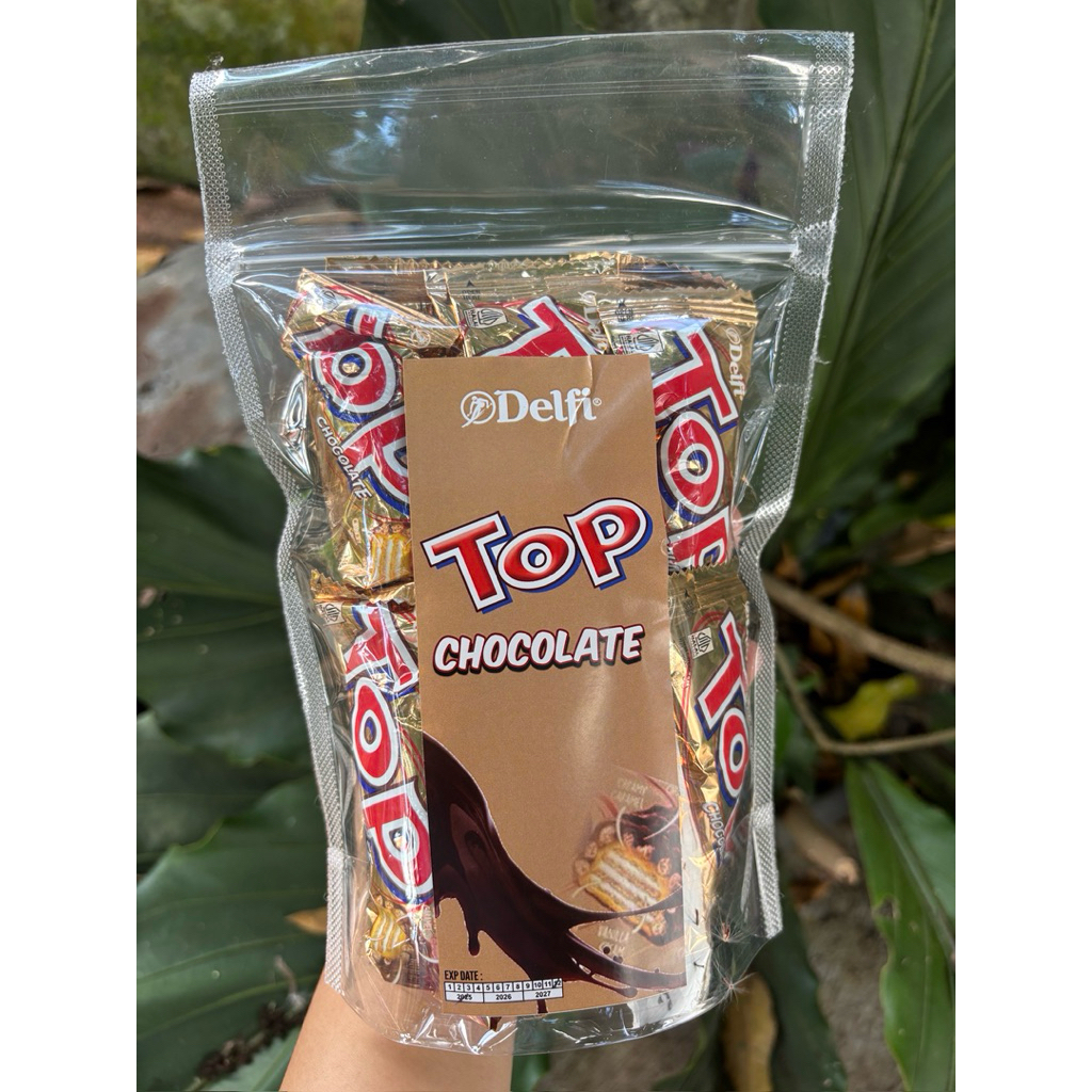 

Ukf5Pc6F4H (Kuliner.Kita) Delfi Top Chocolate Wafer Kemasan Pouch Berat Kurang Lebih 180Gr