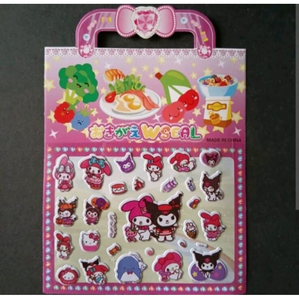 

J (J15) STIKER KARAKTER TAS BLING 1 PCS/STIKER TIMBUL/MAINAN ANAK