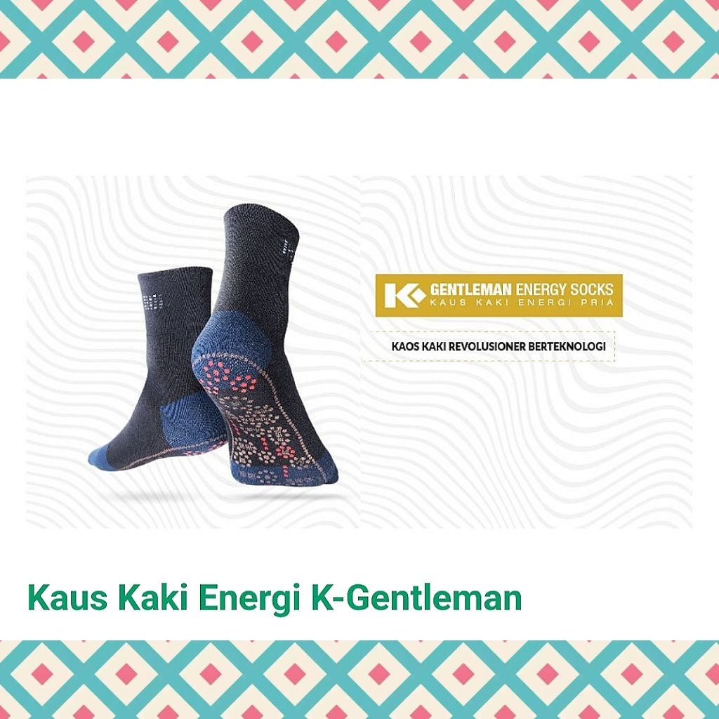 K-LINK | K-Gentleman Energy Socks | Kaos Kaki Kesehatan Pria