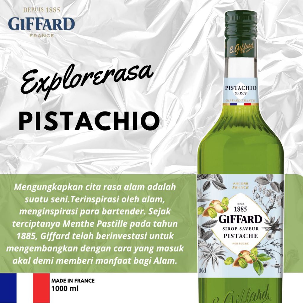 

giffard syrup rasa Pistachio 1liter