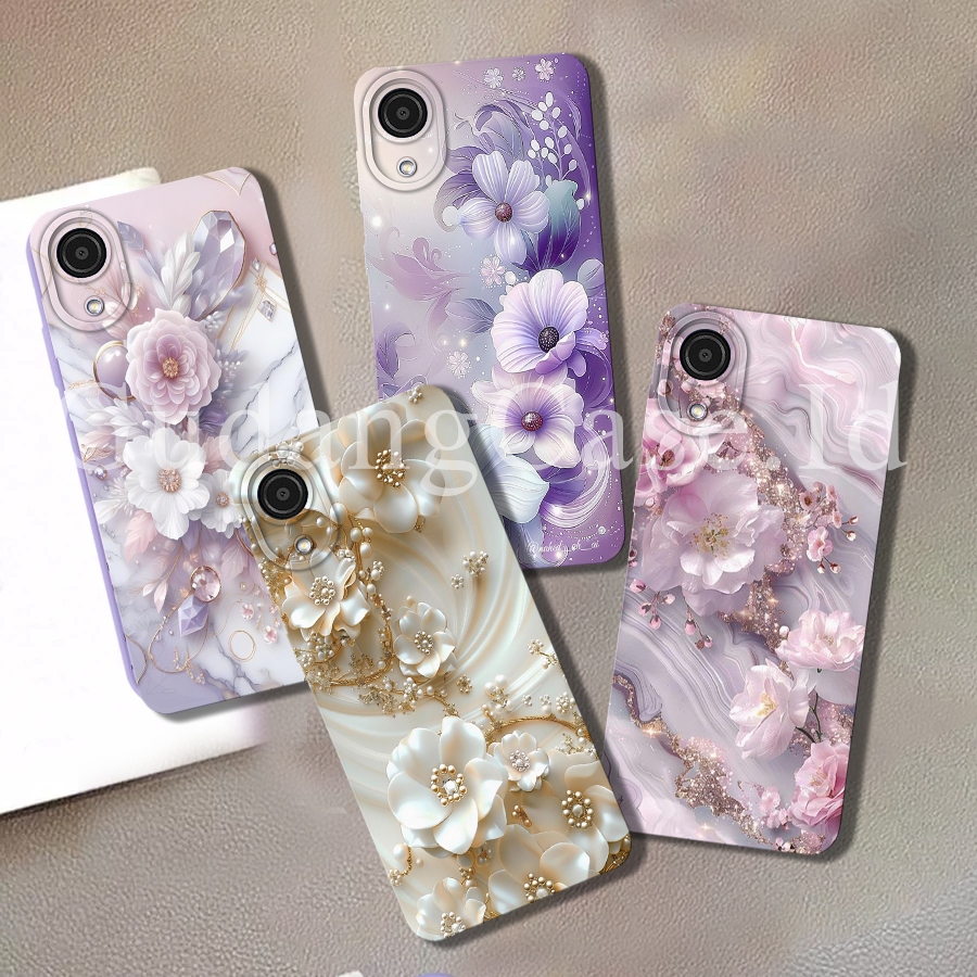 Softcase Samsung A03 Core Case Procamera Motif Bunga Aesthetic
