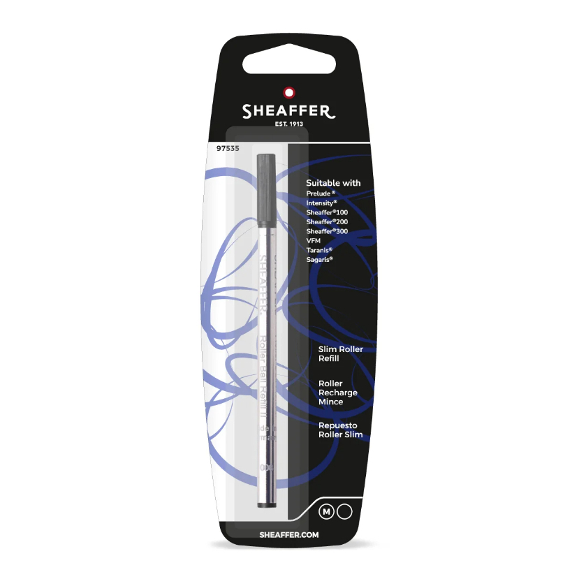 

Sheaffer® Slim Rollerball Refill - Black Medium - Blister Card Non Packaging