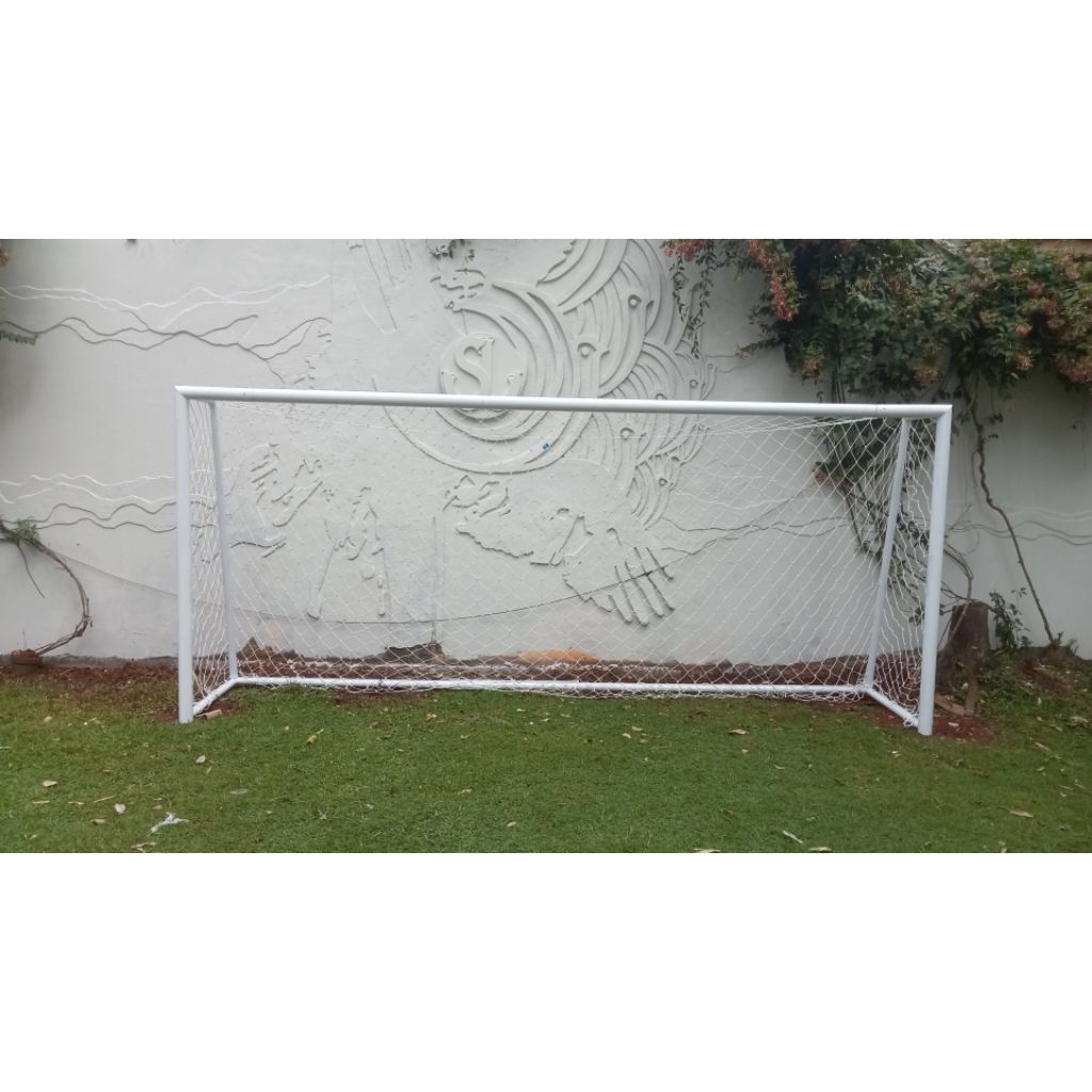 tiang gawang mini soccer 1set 2 Gawang+ jaring gawang