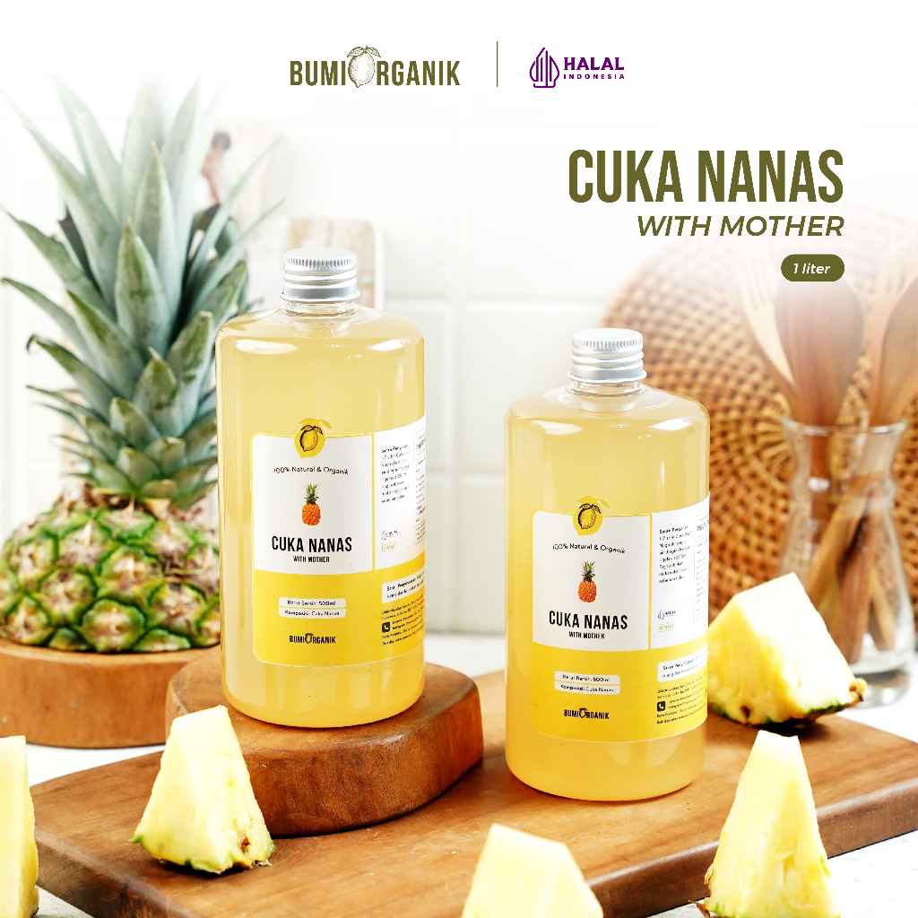

CUKA NANAS ORIGINAL 1000ML UNTUK KESEHATAN WITH MOTHER BUMI ORGANIK / SARI NANAS / CUKA NANAS MURNI TANPA CAMPURAN/ PINEAPPLE VINEGAR/ CUKA NANAS UNTUK DIABETES/CUKA NANAS ASLI 100%/ CUKA APEL VINEGAR / NENAVIN / NUTRIFARM / DARIBUMI / NUTRIFARM / BEORGAN