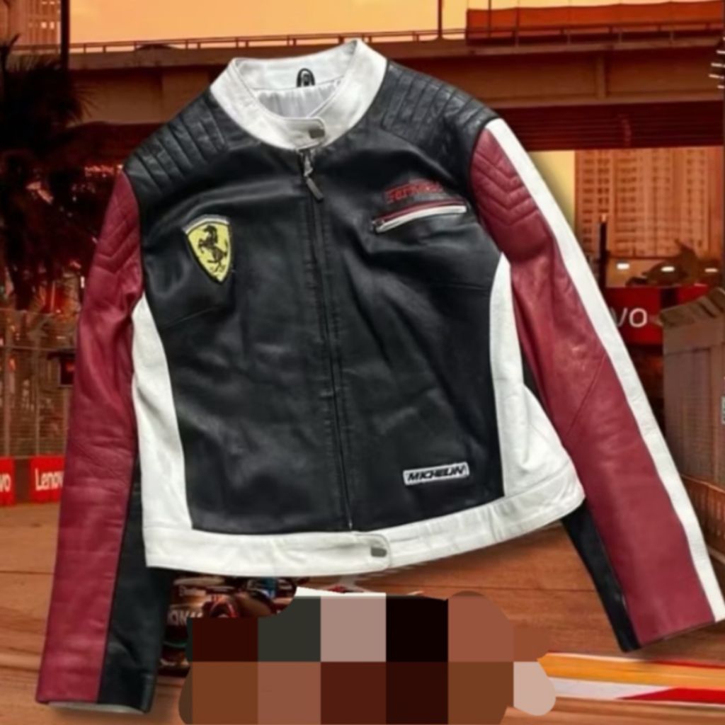 ferrari Michelin jacket leather