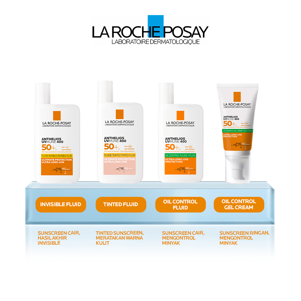 LA ROCHE POSAY - ANTHELIOS UVMUNE 400 SUNSCREEN SPF 50+ PA++++ - INVISIBLE FLUID / OIL CONTROL FLUID