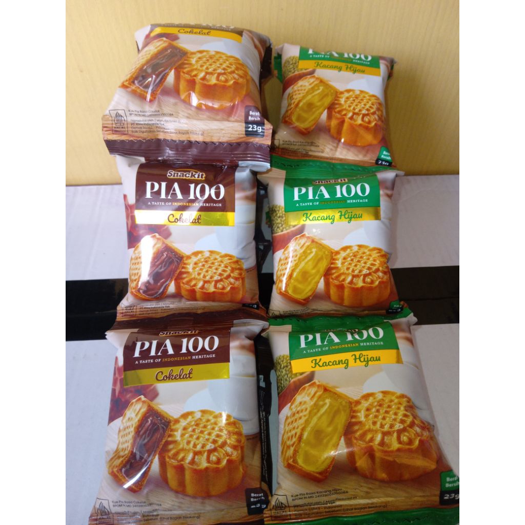 

Snackit Kue Pia.100 isi Kacang Hijau|Coklat. Camilan Makanan Ringan 1pack isi 10Pcs