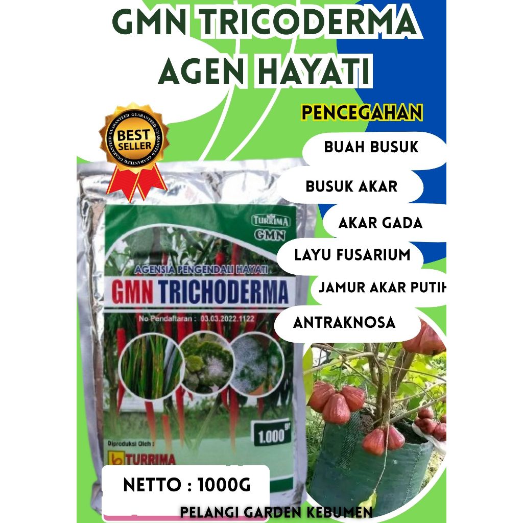SOLUSI AJAIB  Trichoderma Cornu Damae, Trichoderma Conidia, Trichoderma Collectrichum Isi 1kg