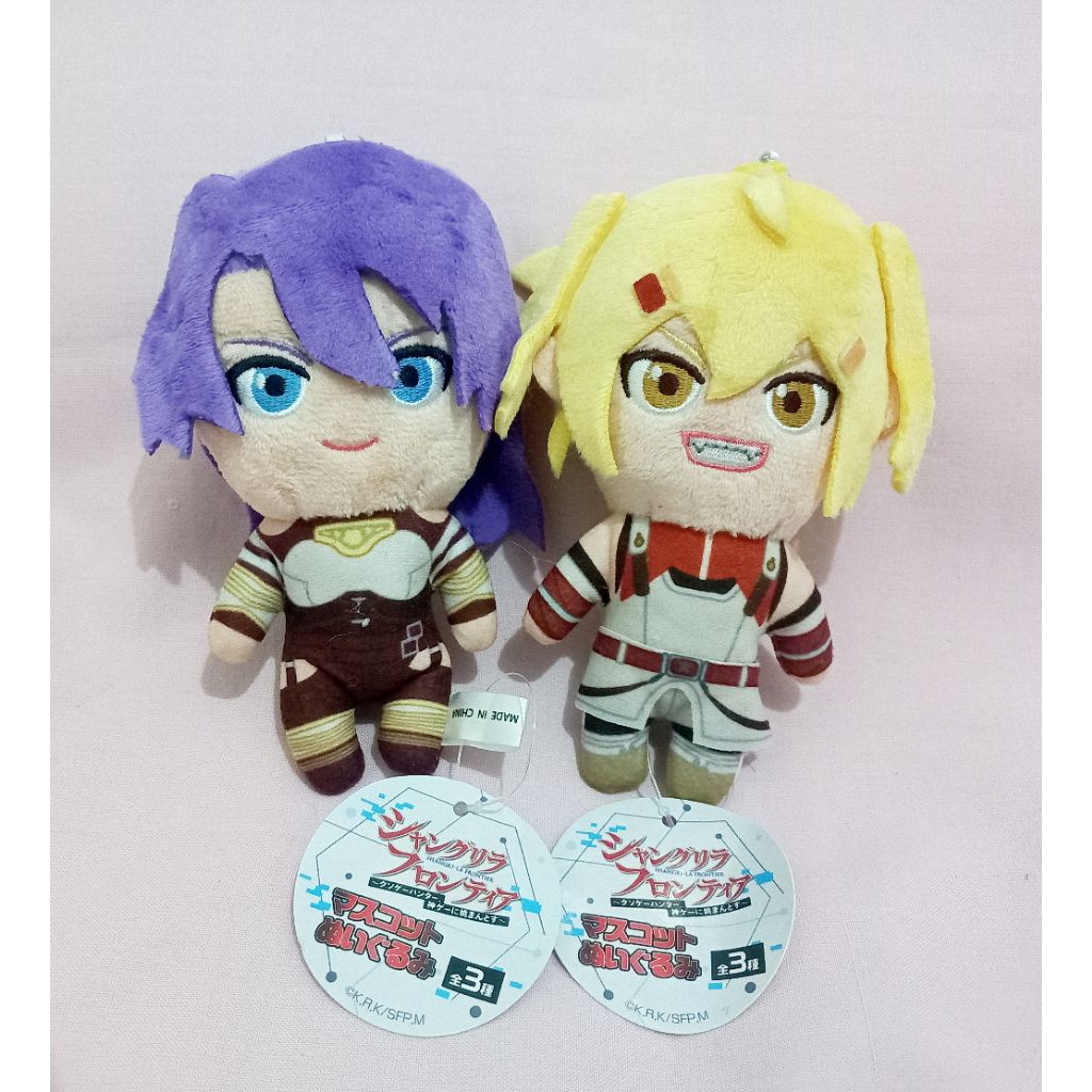 Shangri-La Frontier SLF Anime Plush Nesoberi Mascot Nuigurumi - Sunraku, Pencilgon, Oikatzo