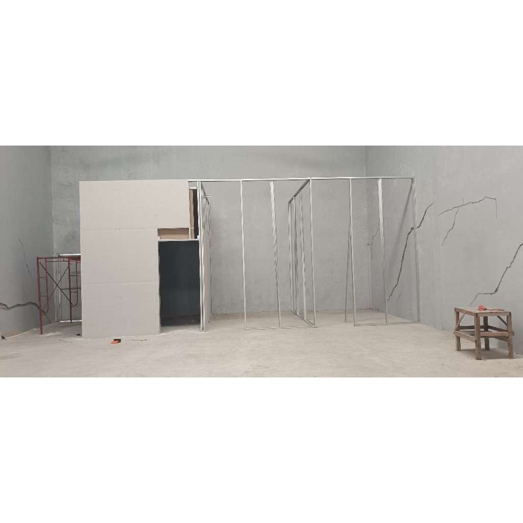 partisi gypsum jaya bor daan plafon gypsum