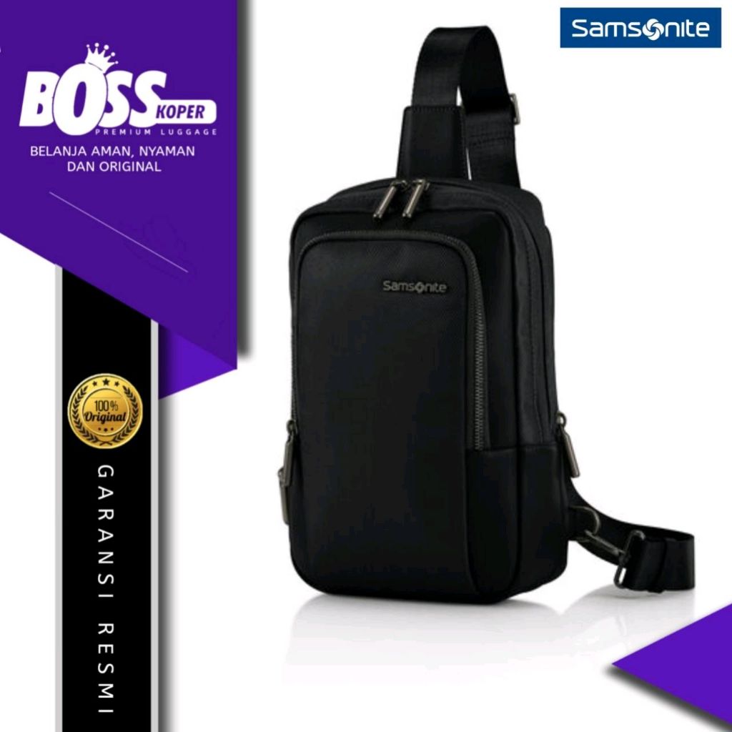 Tas SAMSONITE pria sling bag casual crossbody daily original