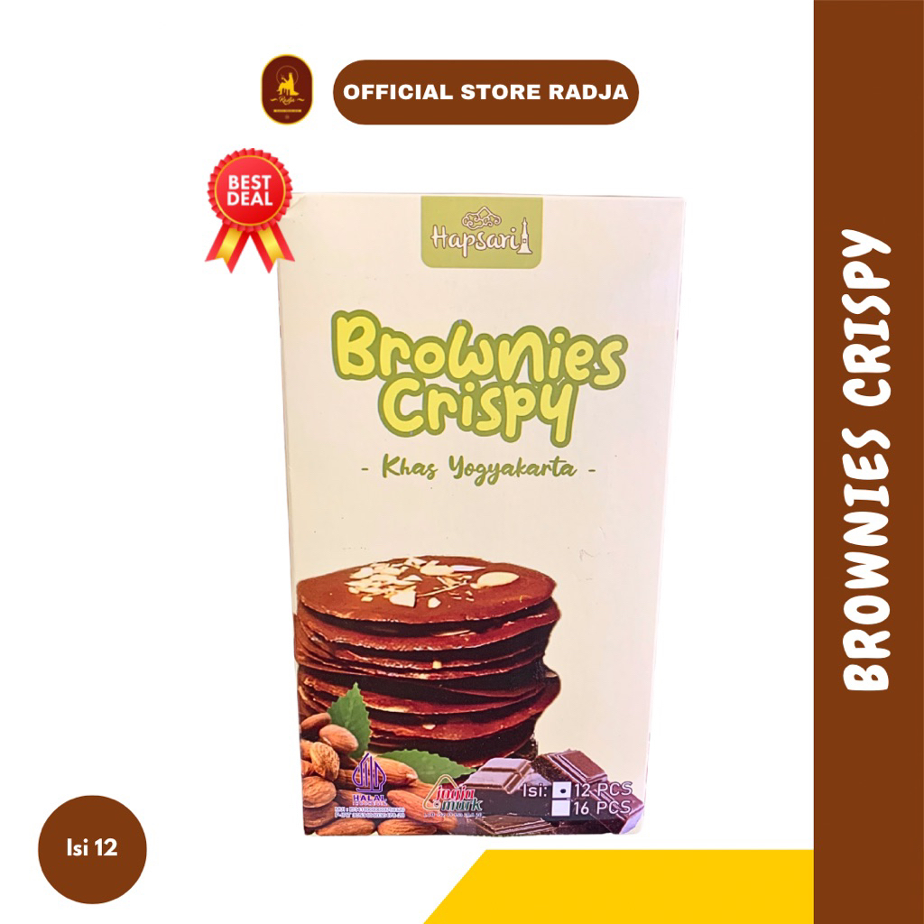 

[Isi 12] Brownies Crispy Hapsari Khas Jogja Brownies Almond - Oleh Oleh Jogja