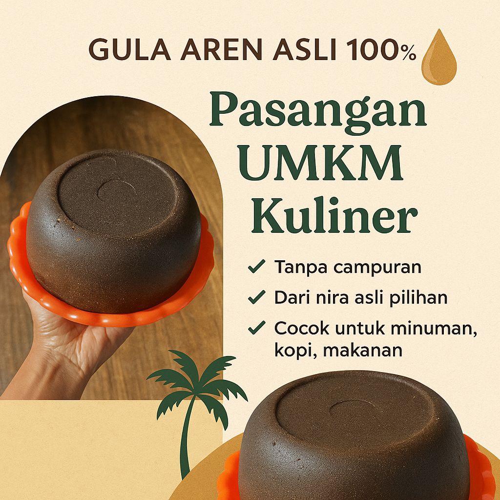 

1 Kg Gula Aren Asli 100% Tanpa bahan campuran