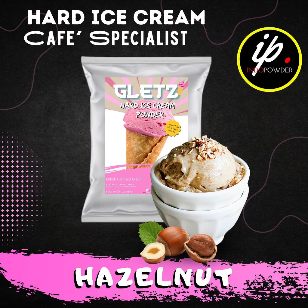 

IP Jakarta - Bubuk ES KRIM rasa HAZELNUT 1Kg Untuk Ice Cream Scoop