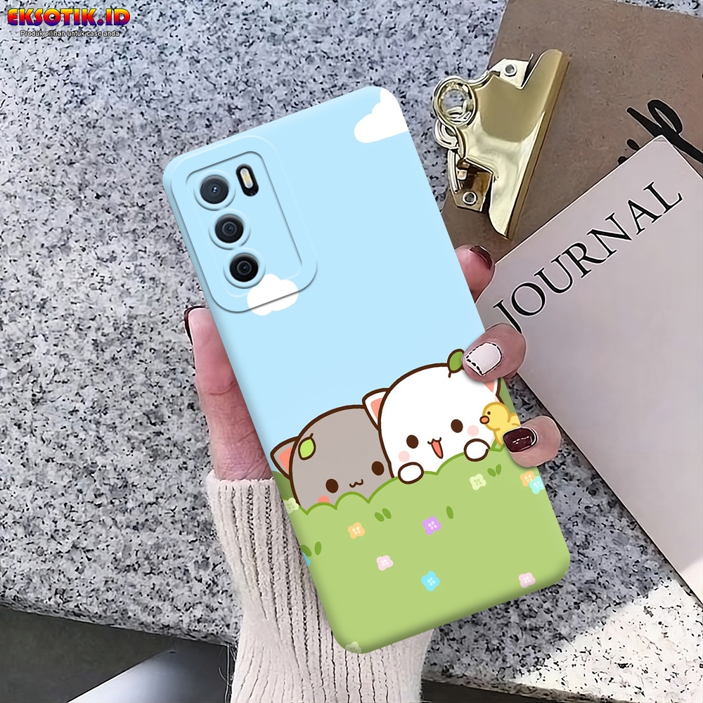 Case OPPO A16 - Eksotik.id - Casing OPPO A16 - Case LOVE CAT - Skin Handphone - Silikon OPPO A16 - C