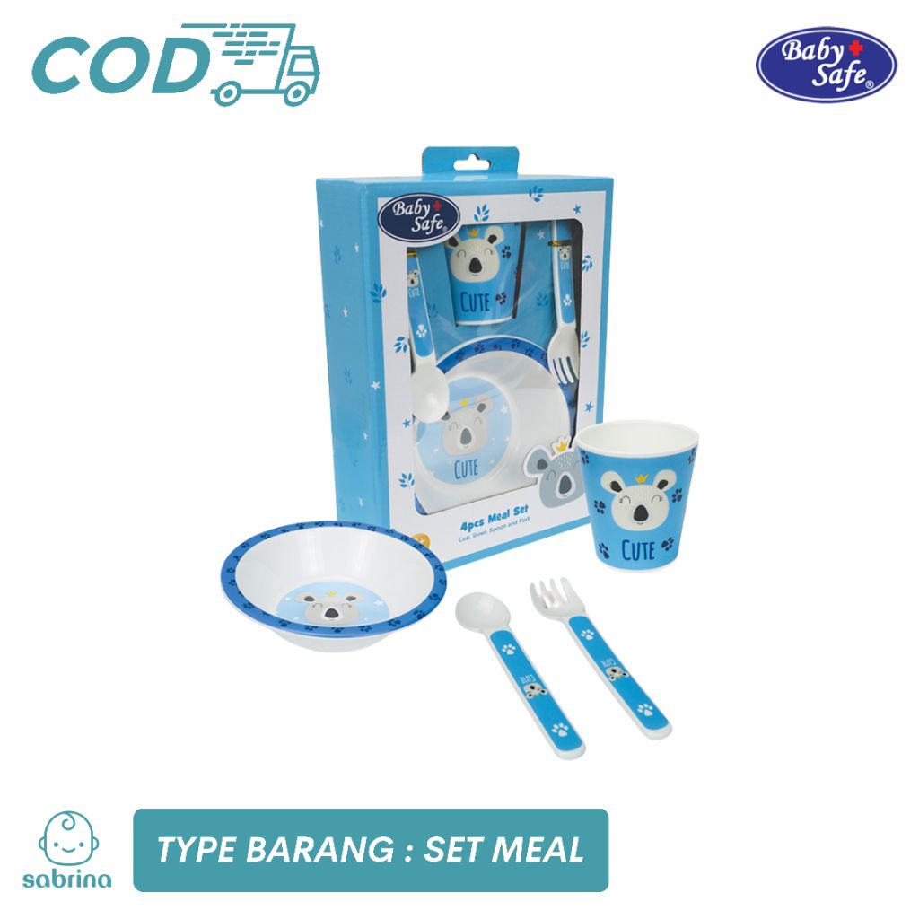 [Sabrina] Baby Safe  Feeding Set / Set Alat Makan Bayi / Tempat Makan Bayi
