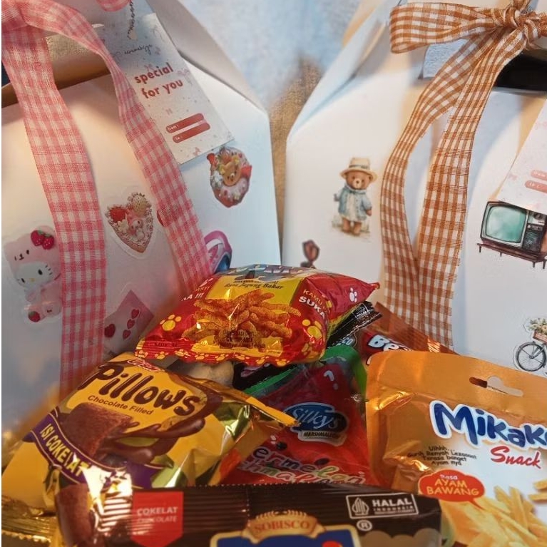 

GABLE BOX SNACK RANDOM ISI 12 || FREE KARTU UCAPAN