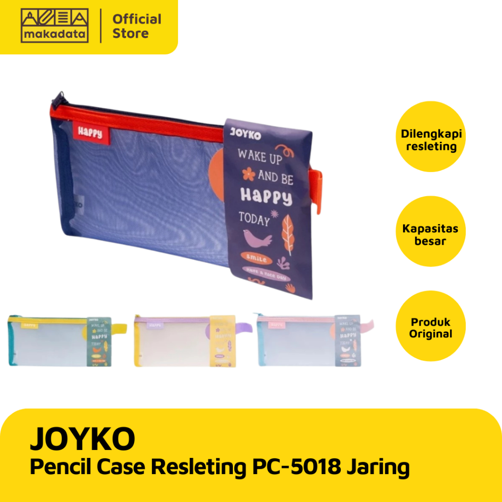

PENCIL CASE / TEMPAT PENSIL JOYKO RESLETING PC-5018 JARING (1 PCS) MURAH