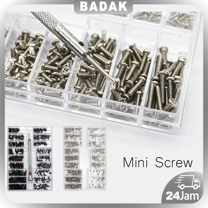 Baut Hp Handphone 500Pcs / Laptop / Jam Tangan Sekrup Kacamata Baut Mini Baut Reparasi
