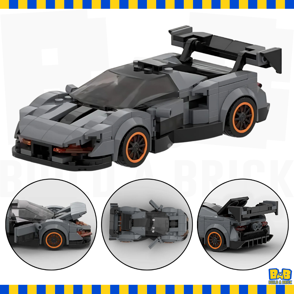 Bricks McLaren Senna GTR Car Building Block Kit Mainan Anak Susunan Balok Edukasi Puzzle DIY Toys