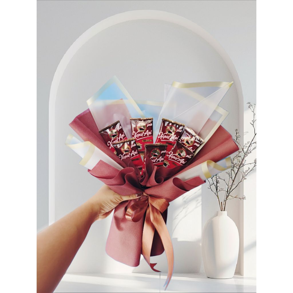 

Buket Kopi Kapal Api Mini 7pc || ukuran buket medium