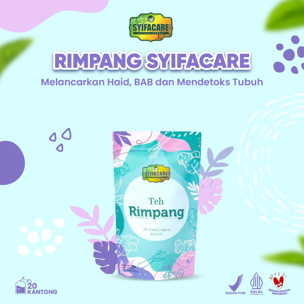 

Teh Celup Rimpang Syifacare 100% Teh Herbal Alami Dr Zaidul Akbar Diet Melancarkan Haid Promil JSR