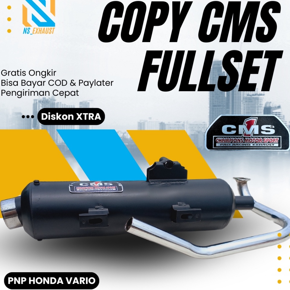 KODE N54N Knalpot Tsugigi Standar Racing Copy CM5 Tabung Vario 11 Fi 125 Kzr Bohlam 15 Led Old New S