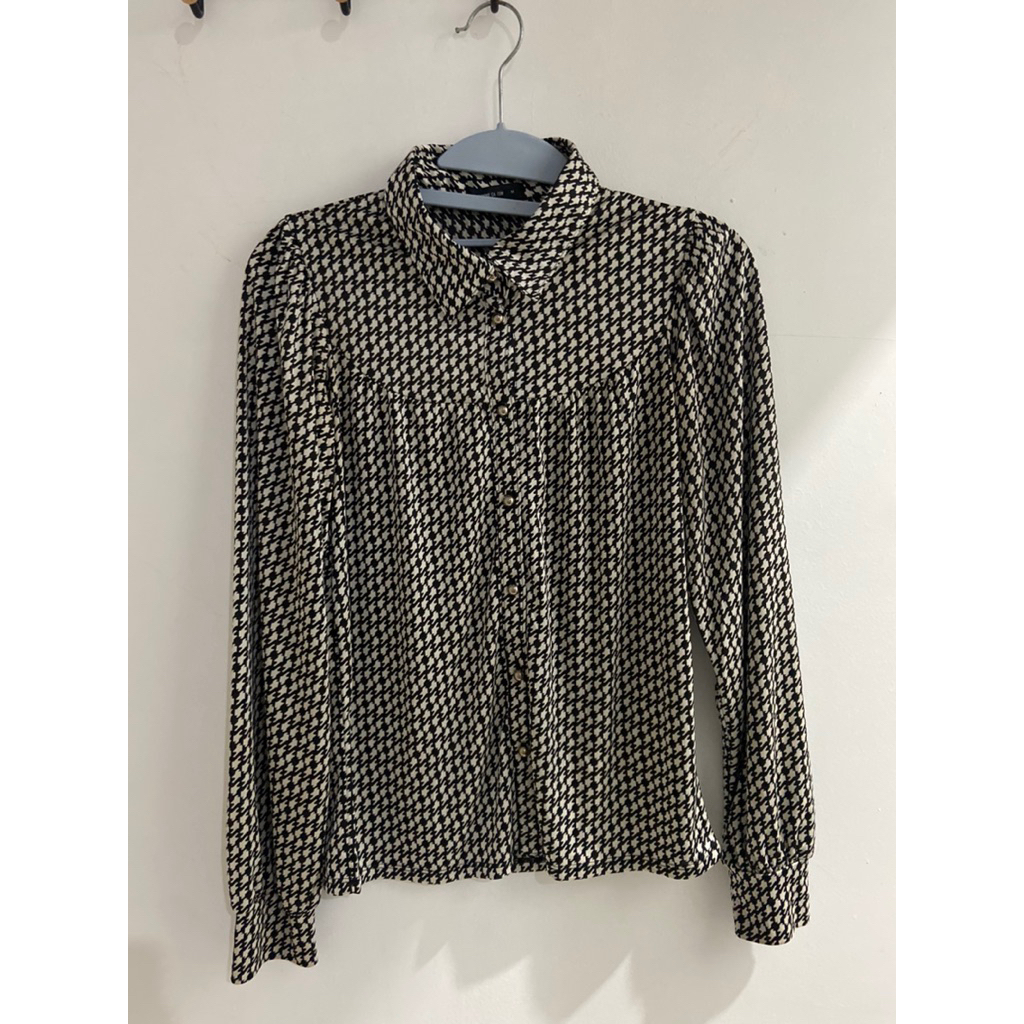 Kemeja Houndstooth Comme Ca Ism