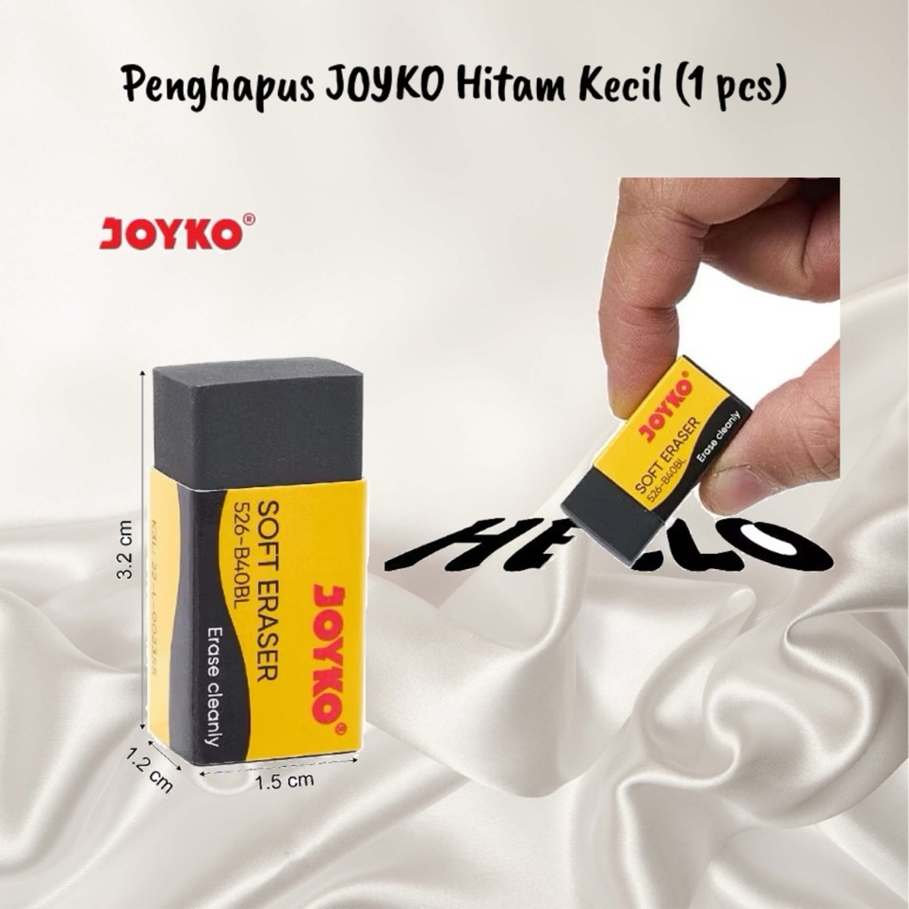 

ATK - Penghapus JOYKO Hitam Kecil (1 pcs)