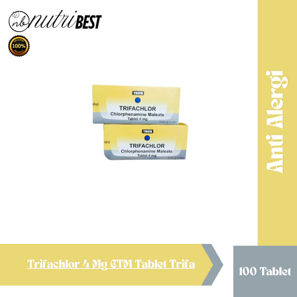 Trifachlor 4 Mg CTM 100 Tablet Trifa