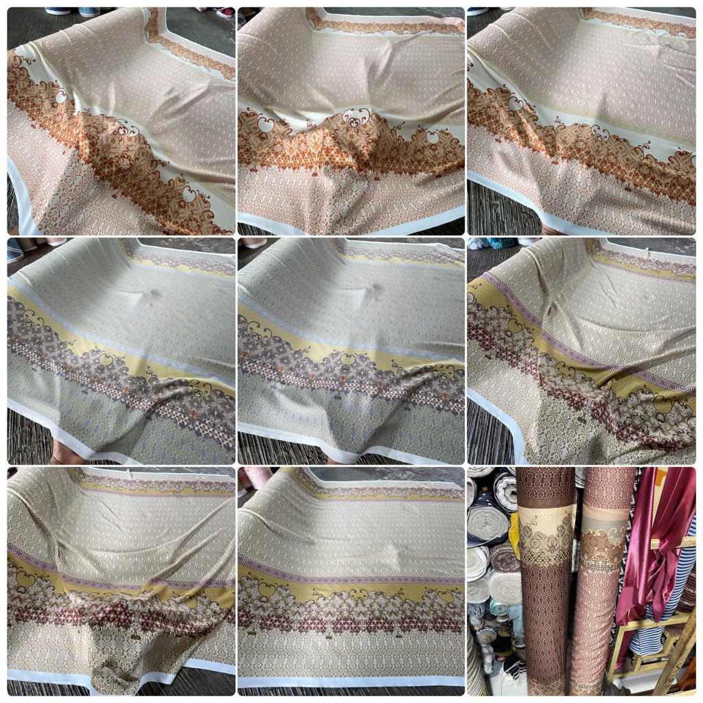 Kain satin armani silk / Kain Silk Premium / Kain Silk / Kain Dior silk motif