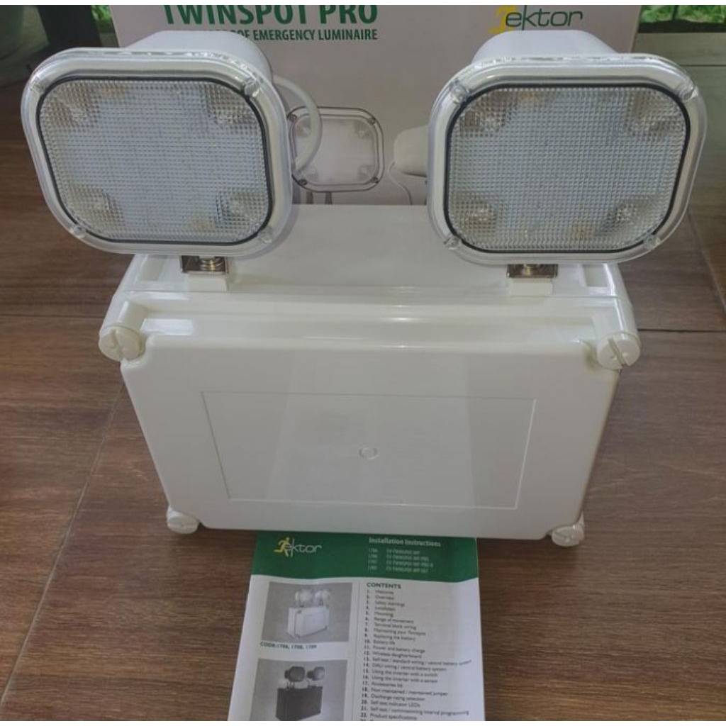 Twinspot pro 1708 weather proof lampu emergency