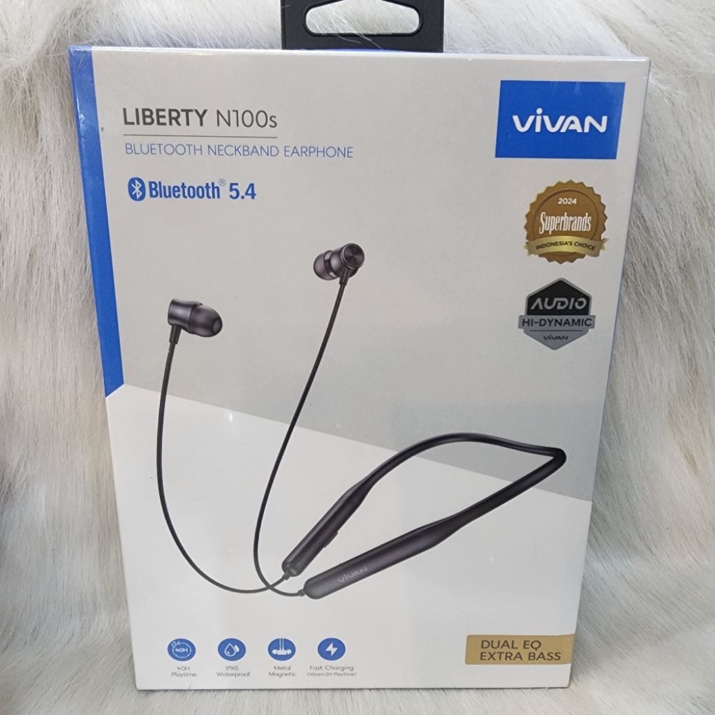 Headset Bluetooth Neckband Vivan Liberty N100s