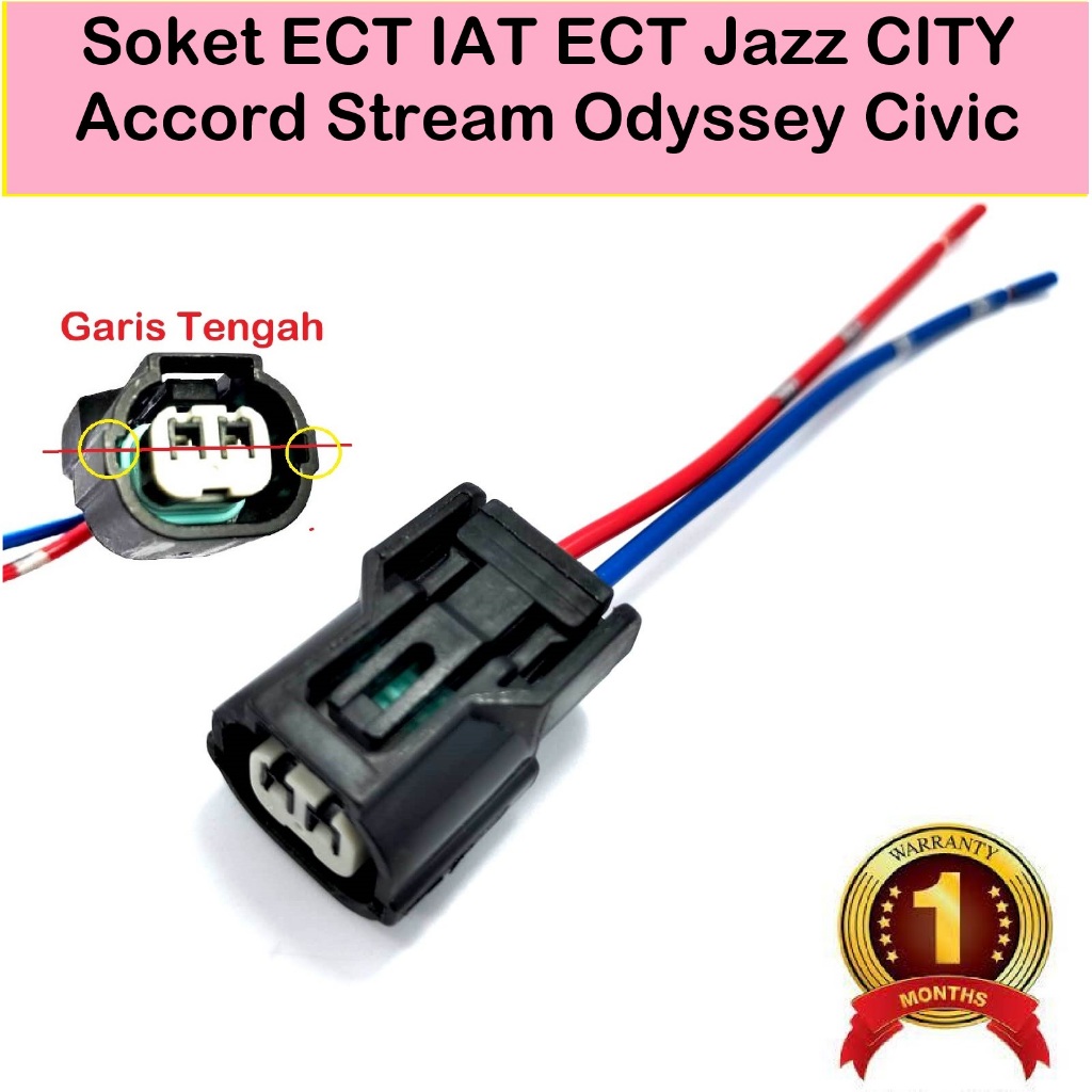 Soket Sensor ECT Honda Jazz CITY Accord Stream Odyssey Civic Iat Socket