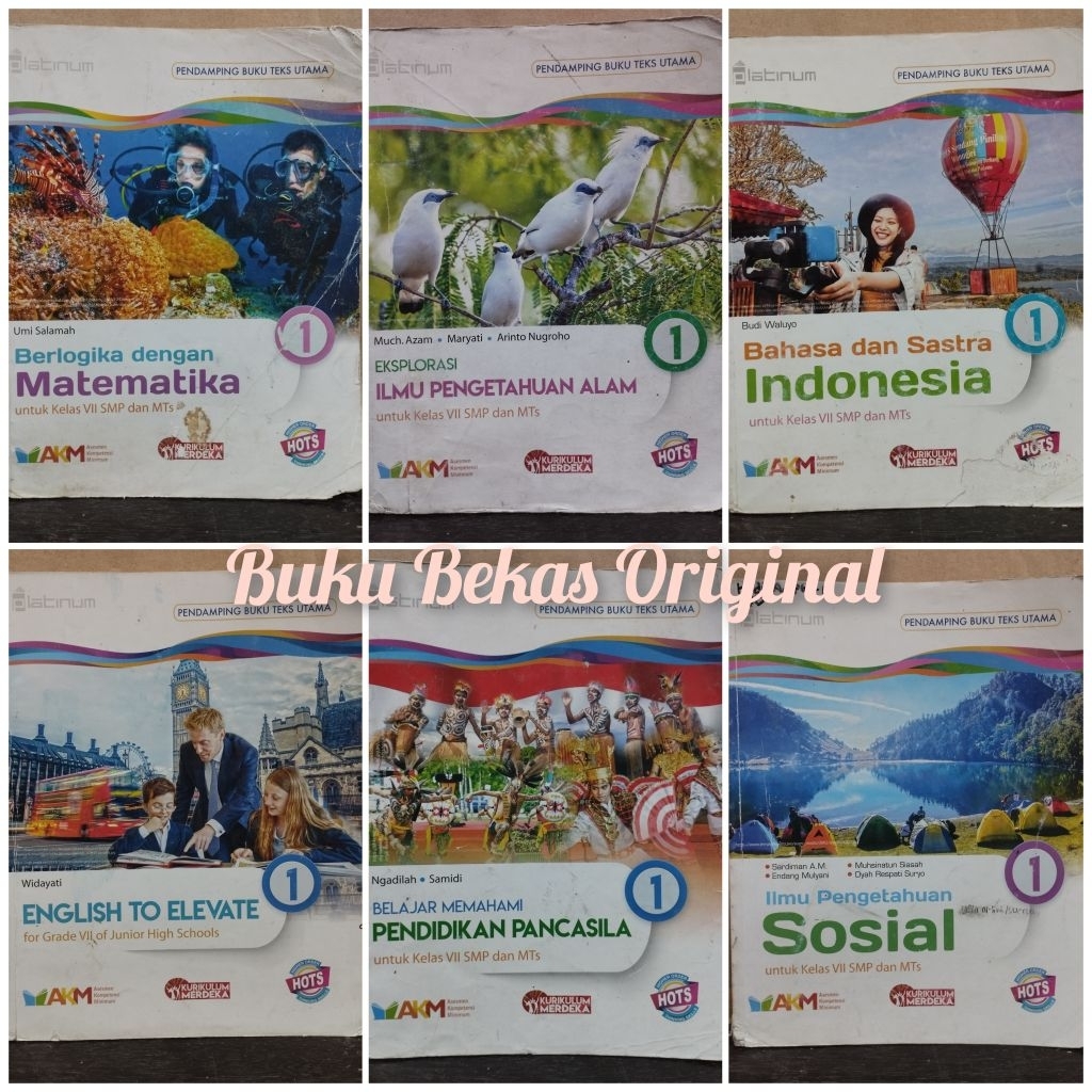Matematika Bahasa Indonesia Inggris IPA IPS Pendidikan Pancasila SMP Kelas 7 VII Kurikulum Merdeka P
