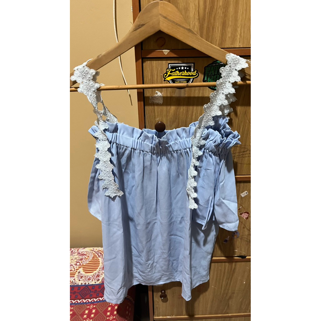 baju off shoulder wanita sabrina