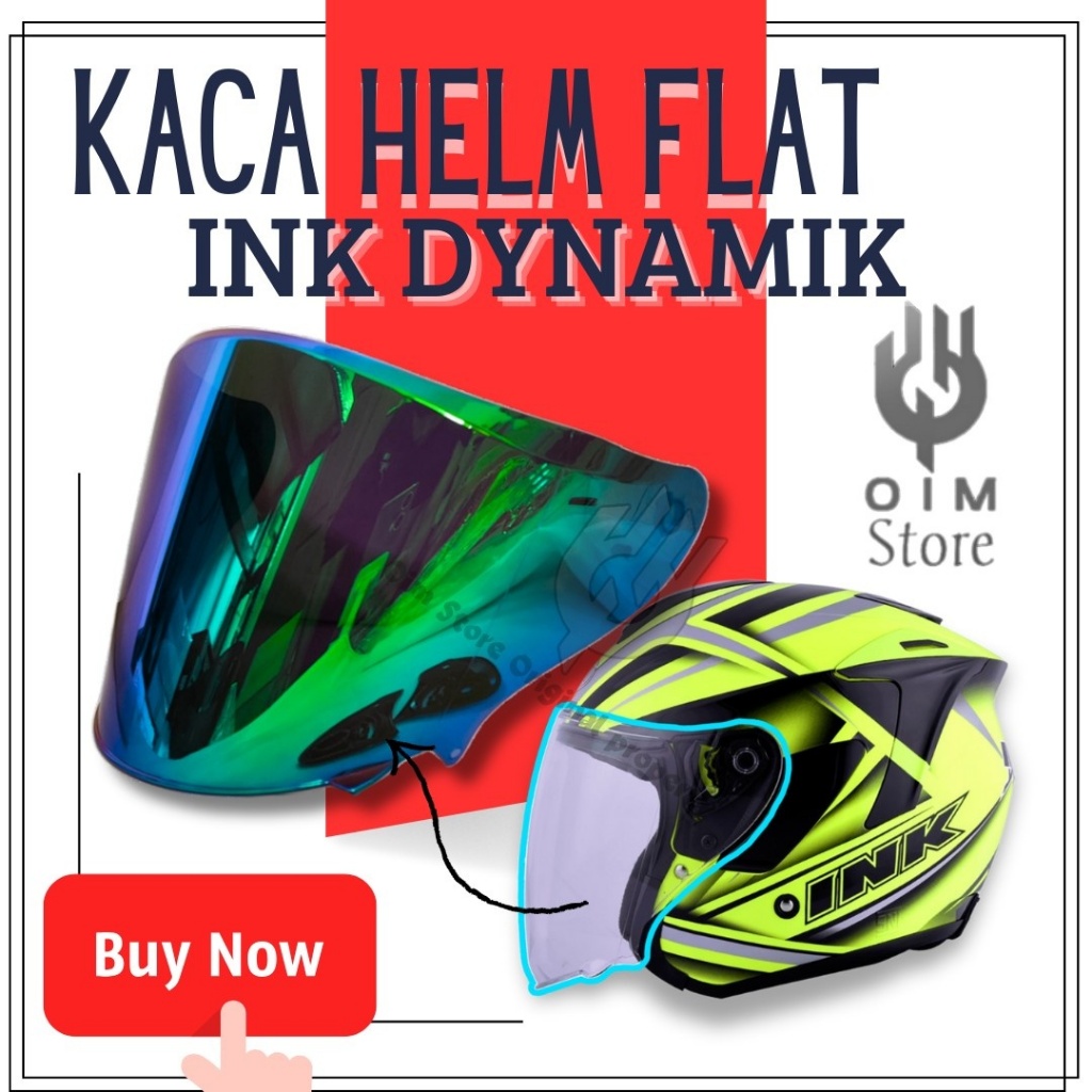 (FREE RACHET) PAKET GANTENG VISOR FLAT IRIDIUM INK DYNAMIC MURAH