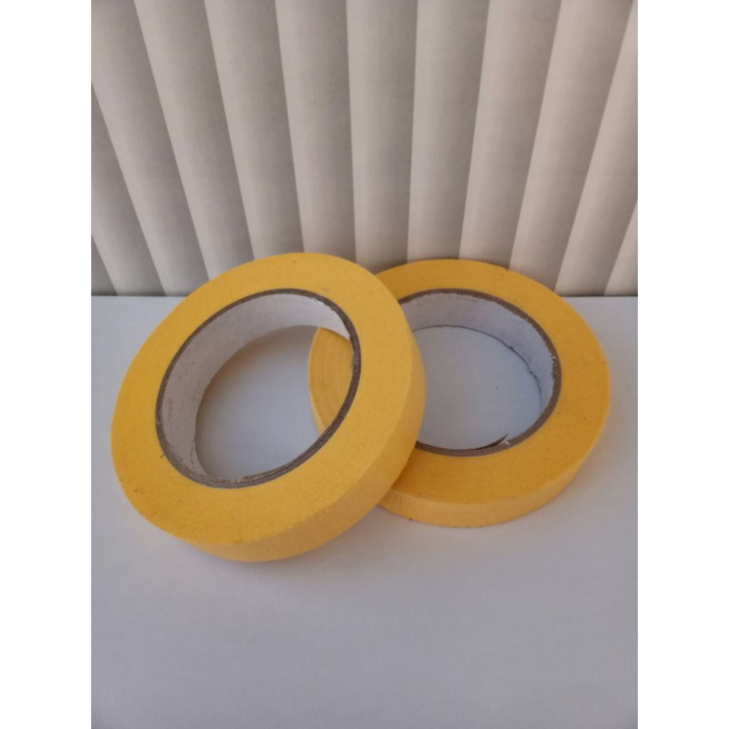 

lakban kertas 22mm x 50 yard//masking tape paket isi 12 pcs//isolasi kertas