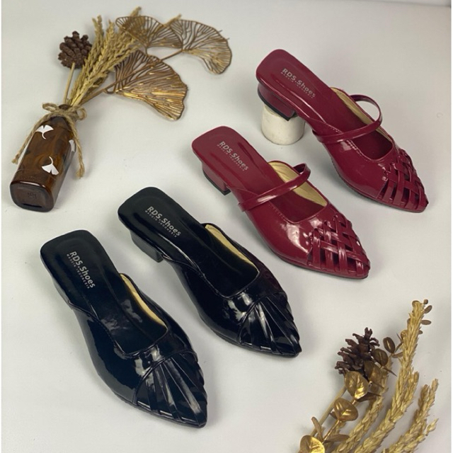 Sepatu Wanita Heels Hak Tahu 3cm Rv 05/06 Sepatu Kerja Kondangan