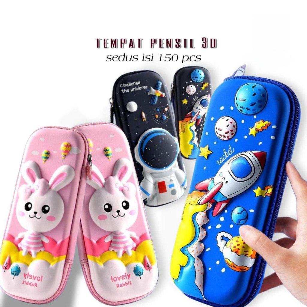 

Kotak Pensil Anak Tempat Alat Tulis 3D