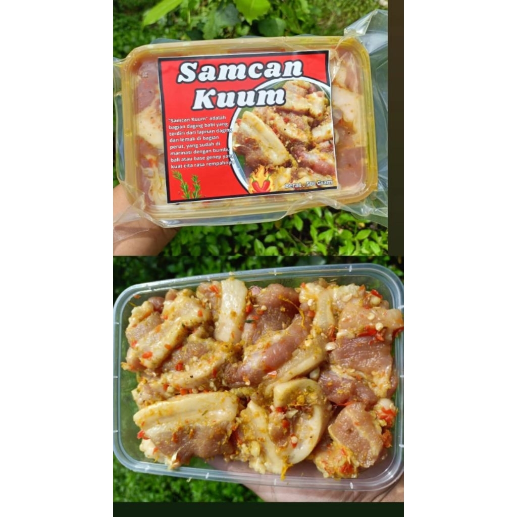 

Samcan Kum Frozen/ khusus kirim instan/daging babi/marinasi/B2/tinggal goreng