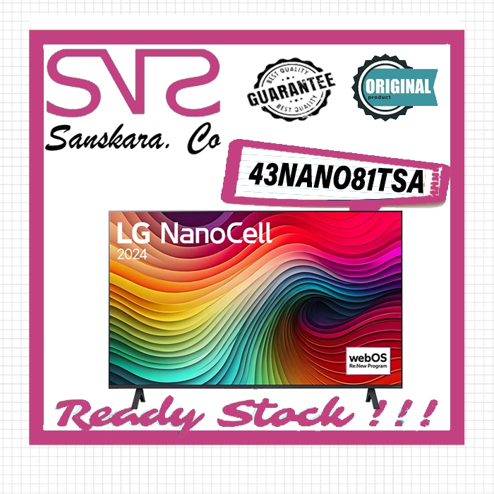 LG LED 43 INCH NANO CELL SMART TV 4K 43NANO81TSA 43NANO81 43NANO CELL