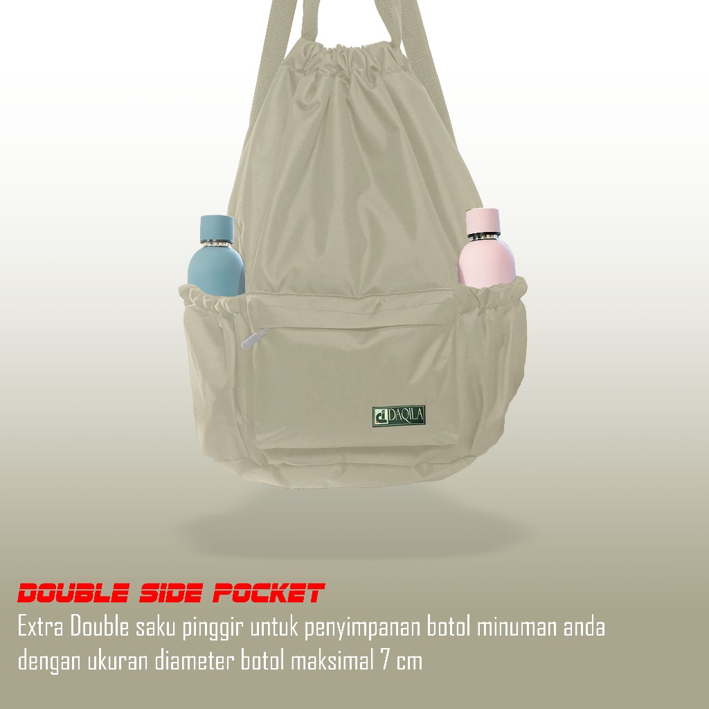 Original Daqila-Tas Ransel Pria Wanita Multyfungsi Model Serut