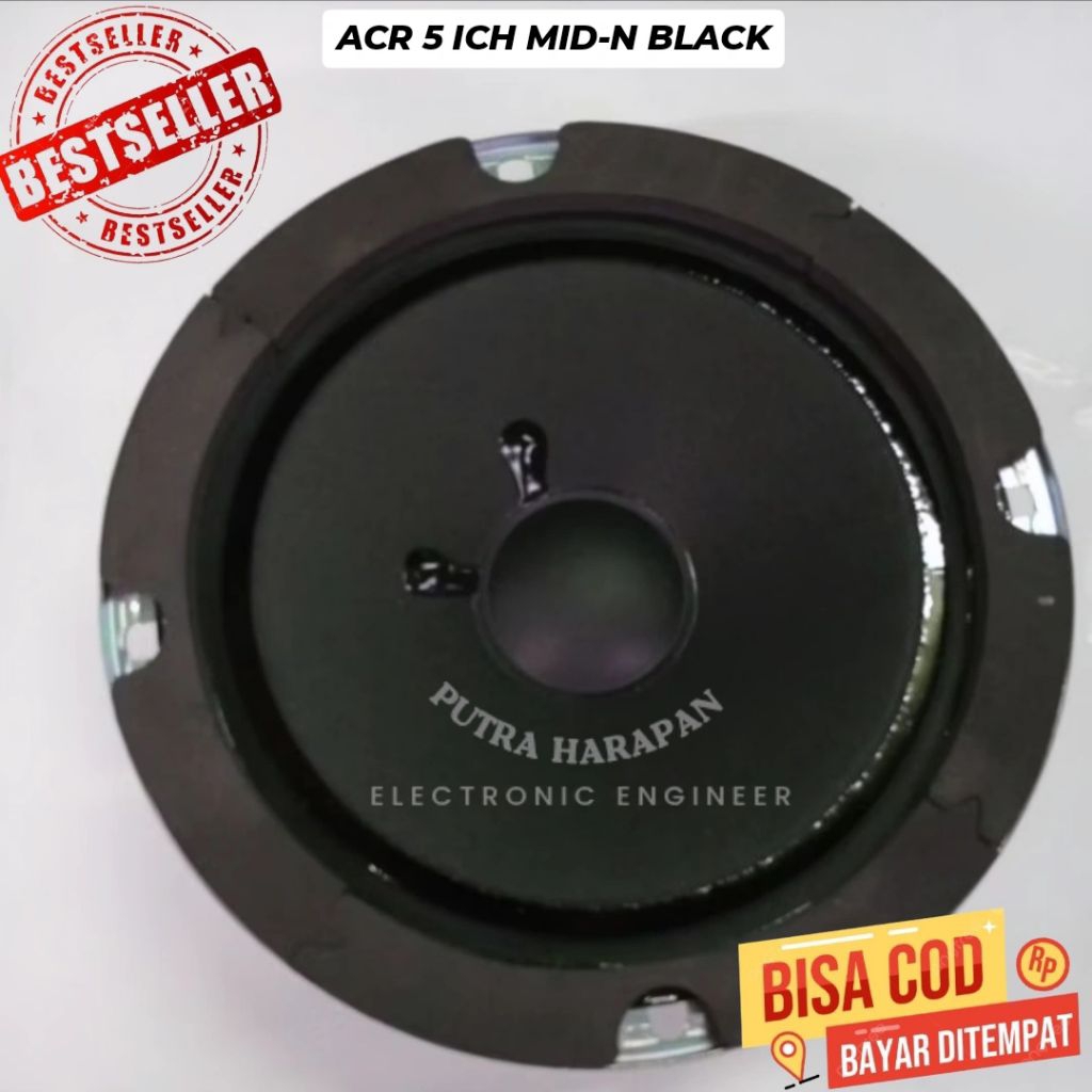 SPEAKER ACR 5 ICH MID-N BLACK FULLRANGE 30 WATT 8 OHM TERLARIS