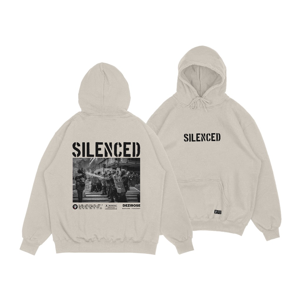 Dezirose Sweater Hoodie Pria Silenced Fleece Tebal Premium Distro | Cowok Cewek Unisex