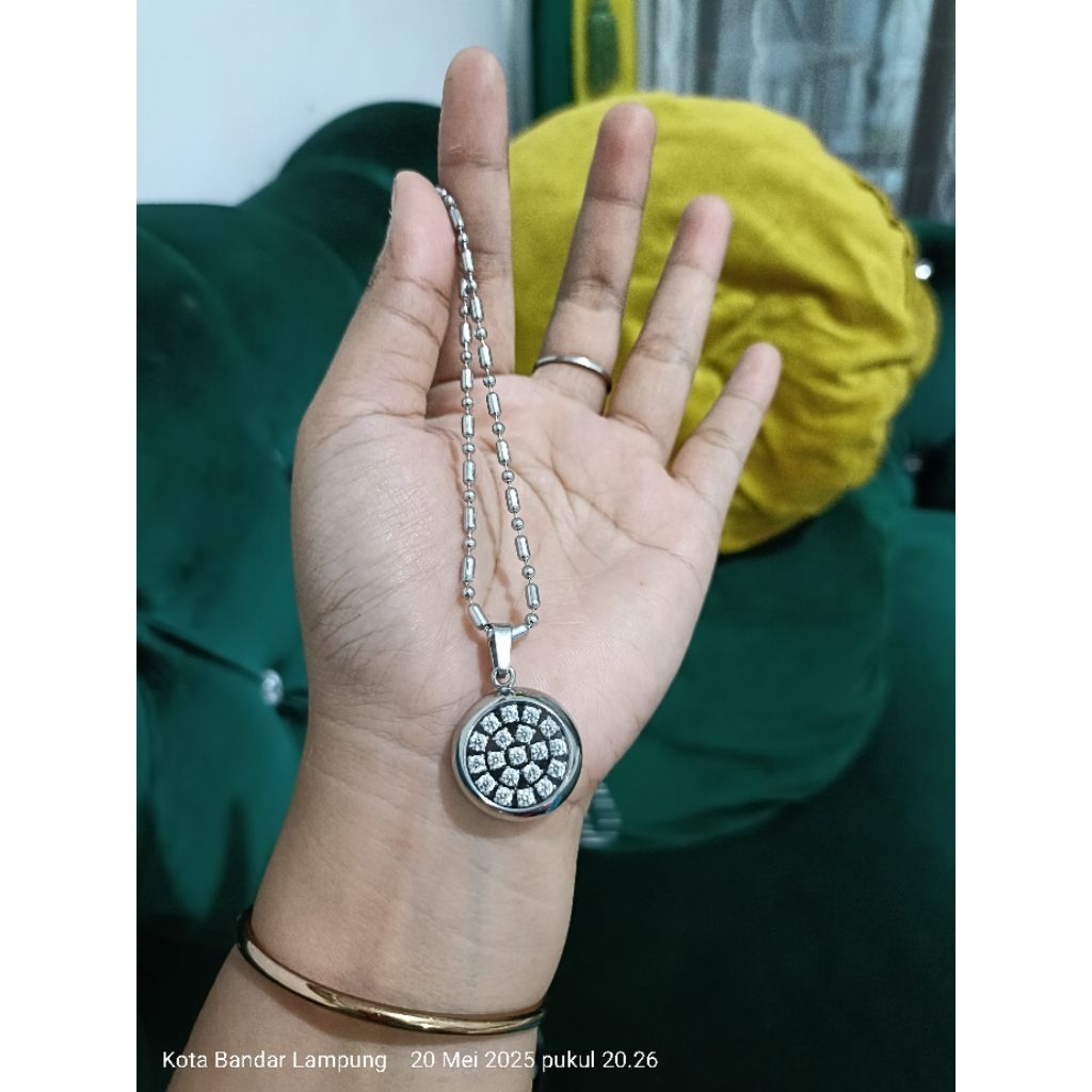 Paket Couple Kalung & Gelang Silver PL ORI Mci